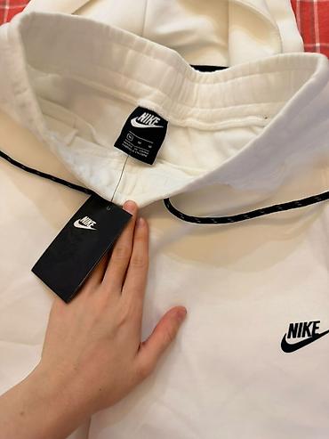 nike x cav empt: Спортивный костюм Nike (верх + брюки), белый - Модель: худи на молнии — 3