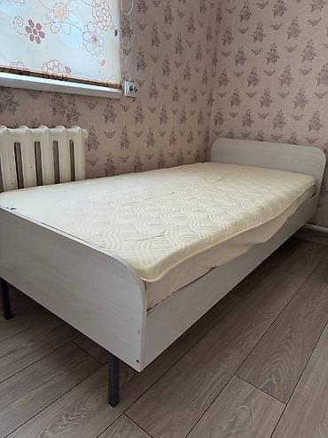 одинарный кровать: Односпальная кровать, Новый, С матрасом, длина - 205 см — 2