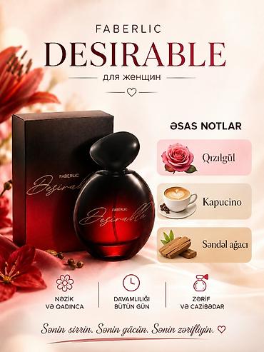 FABERLIC gözəllik məhsulları 1) Desirable qadın ətiri - Əsas notlar