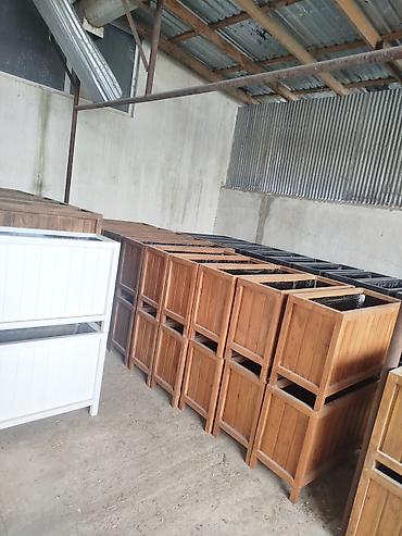 taxta dibcek: Ağacdan hazırlanan iri ölçülü dekorativ balkon/terras güldanları - — 7