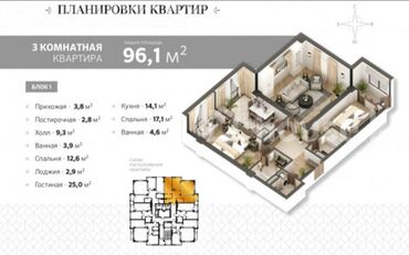 дома в оше: ✔️Срочно продается 3-х комнатная квартира под ПСО в Жилом комплексе