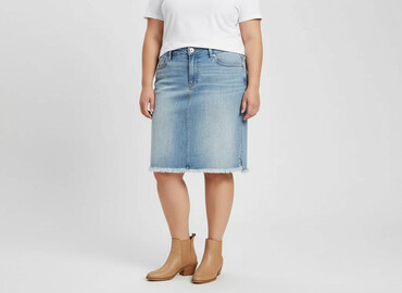jeansowe spódnice asymetryczne: A&F, Spódnica damska, rozmiar 6XL
