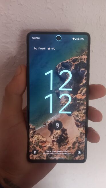 pixel 7 baku: Google Pixel 7, 128 GB, rəng - Qara, Barmaq izi, Face ID