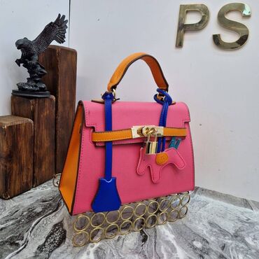 Torbe: Elegantna torbica, Hermes, Materijal: Koža, Lakovana koža — 13