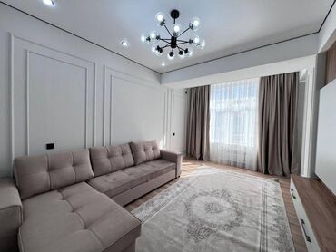 квартир кызыл аскер: 1 бөлмө, 41 кв. м, Элитка, 3 кабат, Евроремонт