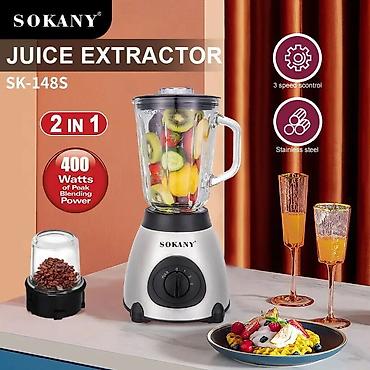 SOKANY SK-148S 2-in-1 blender/şirəçıxaran - Güc: 400W (Peak Blending