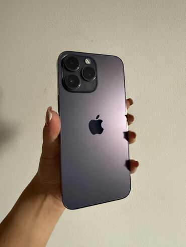 блоки питания для ноутбуков 14.5 в: IPhone 14 Pro Max, Колдонулган, 128 ГБ, Deep Purple, 79 %