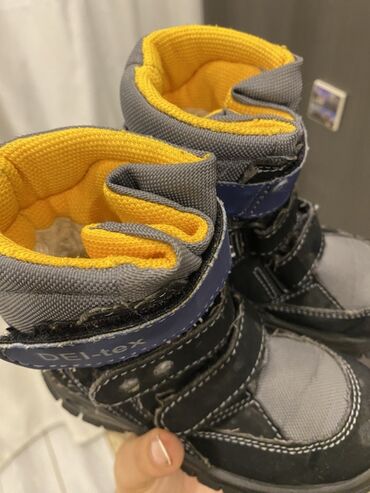 Other kid's footwear: Uşaq qış çəkmələri – DEI-tex - Rəng: qara/boz, göy detallar, içlik — 5