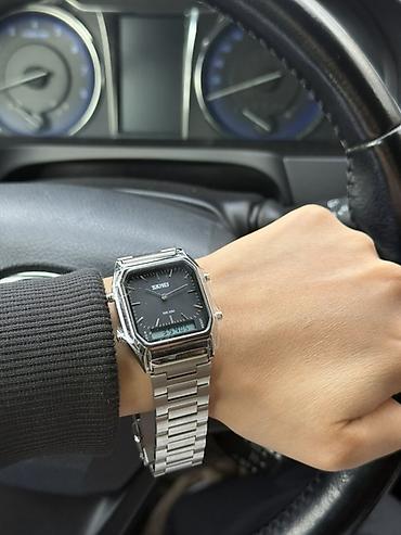 Другие наручные часы: Гибридные наручные часы SKMEI - Дизайн: квадратный корпус с гранеными — 7