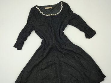 czarne sukienki wieczorowe długie: Dress, M (EU 38), condition - Good