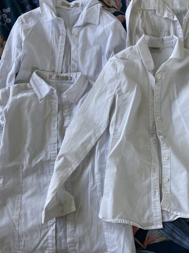 детские веш: Детский топ, рубашка, цвет - Белый, Б/у