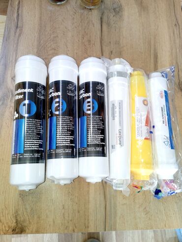 Su filtrləri: Puretech su filtrləri üçün kartriclər dəsti. Dəstdə 3 önləyici filtr — 51