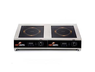 wok: ВОК (WOK) индукционный 2 комф плоский 5000W Плита индукционная — 4