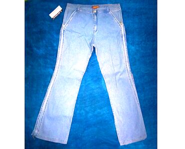 женские джинсы с вышивкой: Повседневные брюки