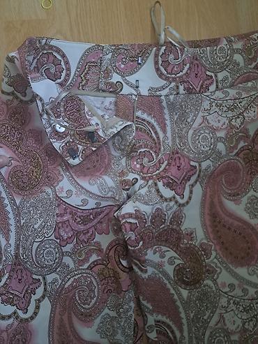 baletanke devojcice: Ženske pantalone sa paisley printom - Kroj: blago zvonaste nogavice — 2