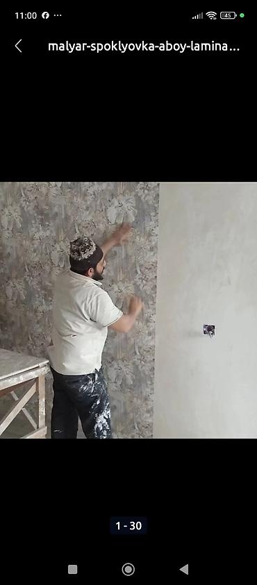 Malyar işləri: Malyar şpoklyovka aboy ustasi her cür Aboylarin vurulması malyar — 1