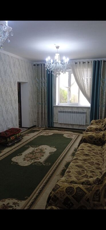дом ак суу: 100 кв. м, 4 бөлмө, Забор, тосулган