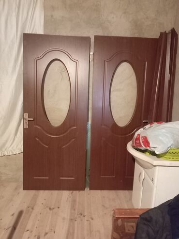 Otaq qapıları: İşlənmiş MDF Otaq qapısı 80x200 sm, Zəmanətsiz, Ünvandan götürmə, Ödənişli quraşdırma