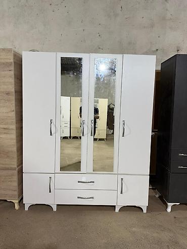 Paltar dolabları, qarderoblar: 4 qapılı geyim dolabı - Ölçü: 1.60 × 47 × 2 m - Material: laminat - — 10