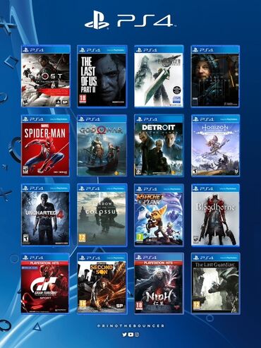 playstation 4 qiyməti: PlayStation 4 prosofkalı madeler ucun oyunlar her oyun var
