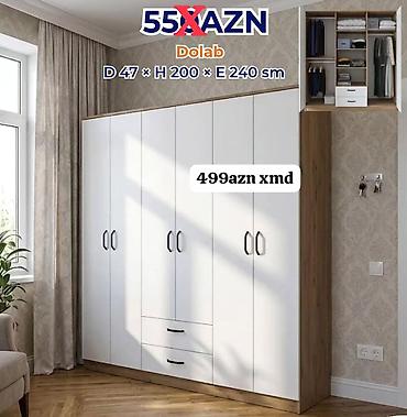 embawood paltar dolabı: Məhsul: Geniş paltar dolabı Ölçülər: - Dərinlik: 47 sm - Hündürlük — 1