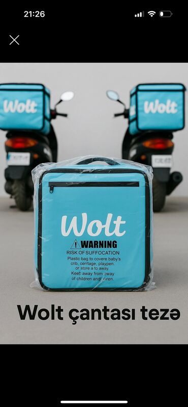 Очки: Wolt çanta yeni acilmayib