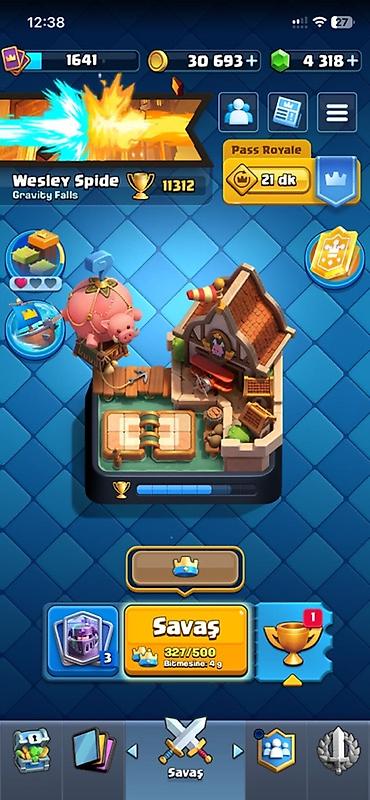 brawl stars 2: Clash Royale hesabı - kupa: 11300 - Taş: 4,318 - Rozetlər: 127/137 — 1