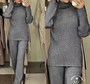 Kompleti: Ženski pleteni komplet – rolka i pantalone - Dvodijelni komplet od — 8