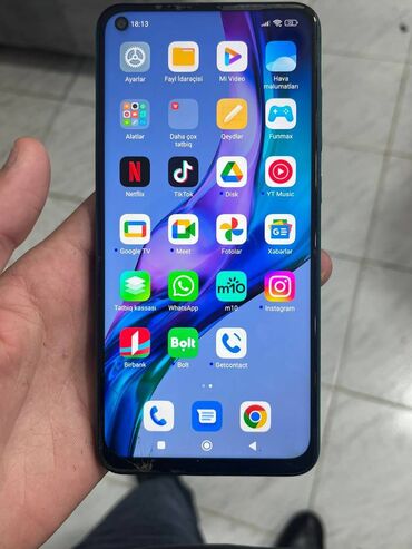 Xiaomi: Xiaomi Redmi Note 9 Pro, 64 GB, rəng - Göy, 
 Sensor, Barmaq izi, İki sim kartlı