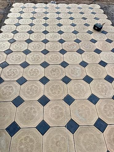Тротуарная плитка: Тротуарная плитка с декоративным узором - Форматы: восьмиугольные — 18