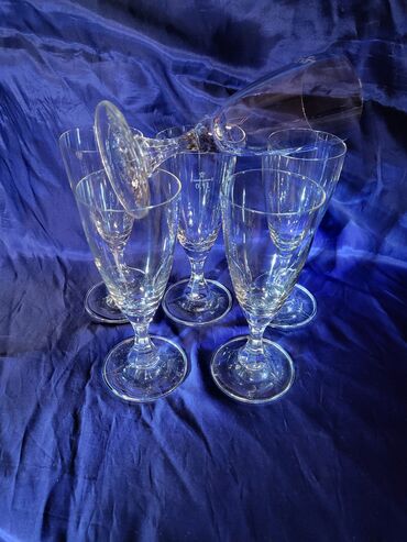 Čaše: Case nove za vino 70te,kristalno staklo Zapadna Nemacka. Case — 2