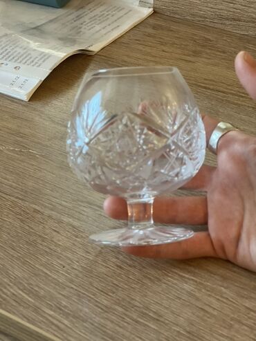 Süfrə qab-qacaqı: Qədəhlər, Xrustal, 6 ədədli dəst, 300 ml, Çexiya