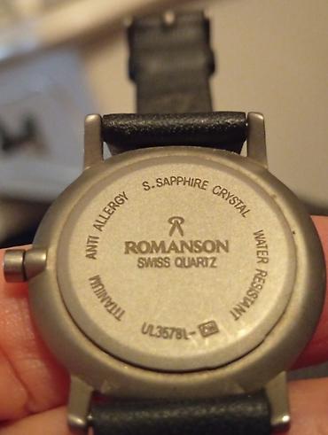 crna torba mona: Romanson ručni sat – Swiss Quartz, par puta stavljen,nošen bukvalno — 3