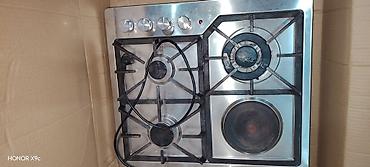 Qarışıq sobaları: Qaz-elektr plitəsi – 60 sm, 4 gözlü (3 qaz + 1 elektrik) — 2