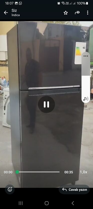 Soyuducular: 2 qapılı Samsung Soyuducu Satılır, rəng - Qara