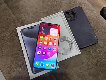 iphone mağaza: IPhone 15 Pro, 256 GB, Blue Titanium, Face ID, Sənədlərlə, Barmaq izi — 3