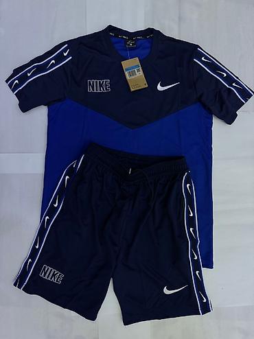 найк nike: Мужской спортивный костюм, M, Nike, Новый, цвет - Синий, Самовывоз — 2