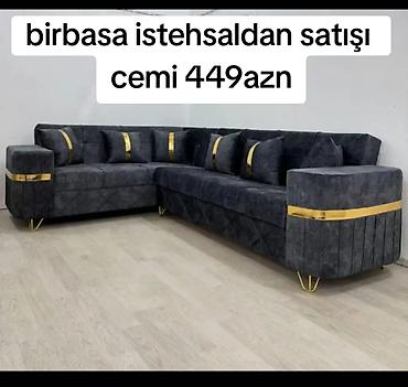 Divanlar: Künc divan, Yeni, Parça, Pulsuz çatdırılma — 1