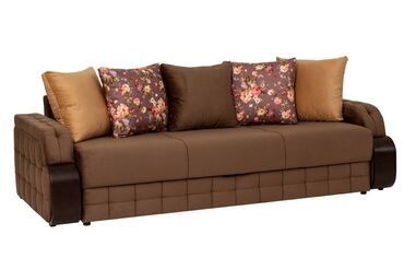 диван двуспальный раскладной: Прямой диван, цвет - Бежевый, В рассрочку, Новый