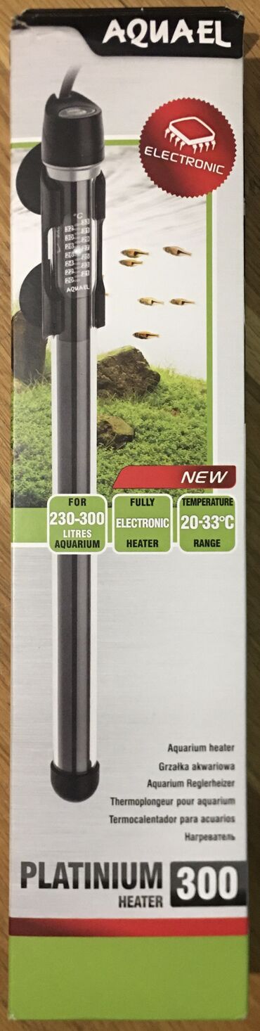 su filteri: “Aquael Platinum 300W” akvarium su qızdırıcısı. Yenidir