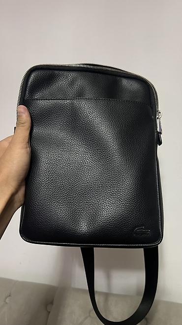 продаю чехлы: Сумка ( Барсетка ) через плечо оригинал Lacoste материал кожа — 1