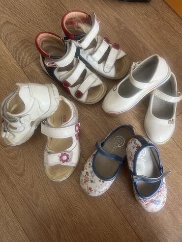 Детская обувь: Обувь на девочку сандали белые размер 27, ортопеды 26, туфельки белые