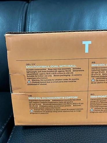 Sve za dečije igralište: CRIVIT mini gol za fudbal sa loptom - Set: 1 mini gol + mekana/laka — 1