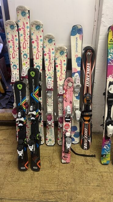 Лыжи: Для подготовленных склонов, С креплениями, Б/у — 3