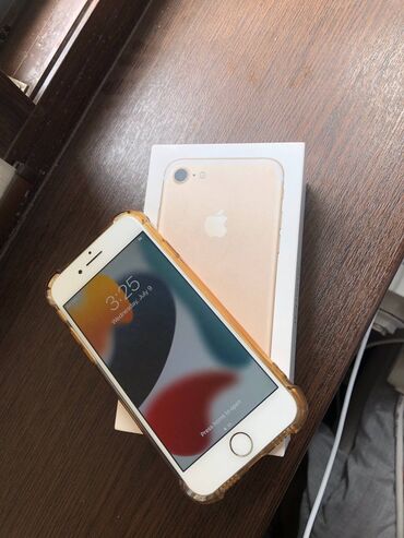 за сколько можно продать айфон 12 про макс: IPhone 7, Б/у, 32 ГБ, Золотой, Чехол, Кабель, Коробка, 60 %