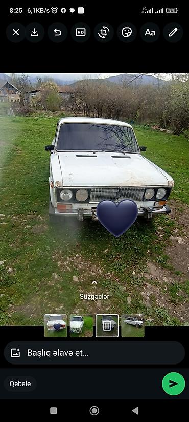 VAZ (LADA): VAZ 2106, ağ rəng, sedan gövdə. - Mühərrik: benzin, karbüratorlu — 1