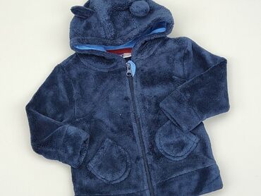 kaszmirowy pajacyk niebieski: Sweatshirt, Lupilu, 9-12 months, condition - Very good