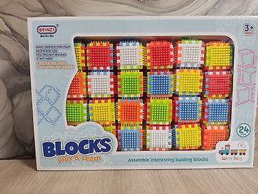 мягкие кубики: Развивающий конструктор “Blocks Play & Learn” (Hello Baby) - — 1