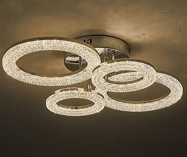 Led Çılçıraq, 4 və daha çox lampa, Metal