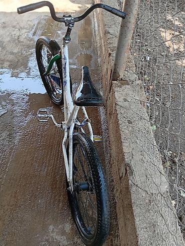 velosiped satisi kreditle: BMX tərzli uşaq/yeniyetmə velosipedi - Çərçivə: polad, ağ rəngdə — 3